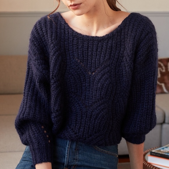 Sezane Sweaters - Sezane Simone Blue Jumper/Sweater S